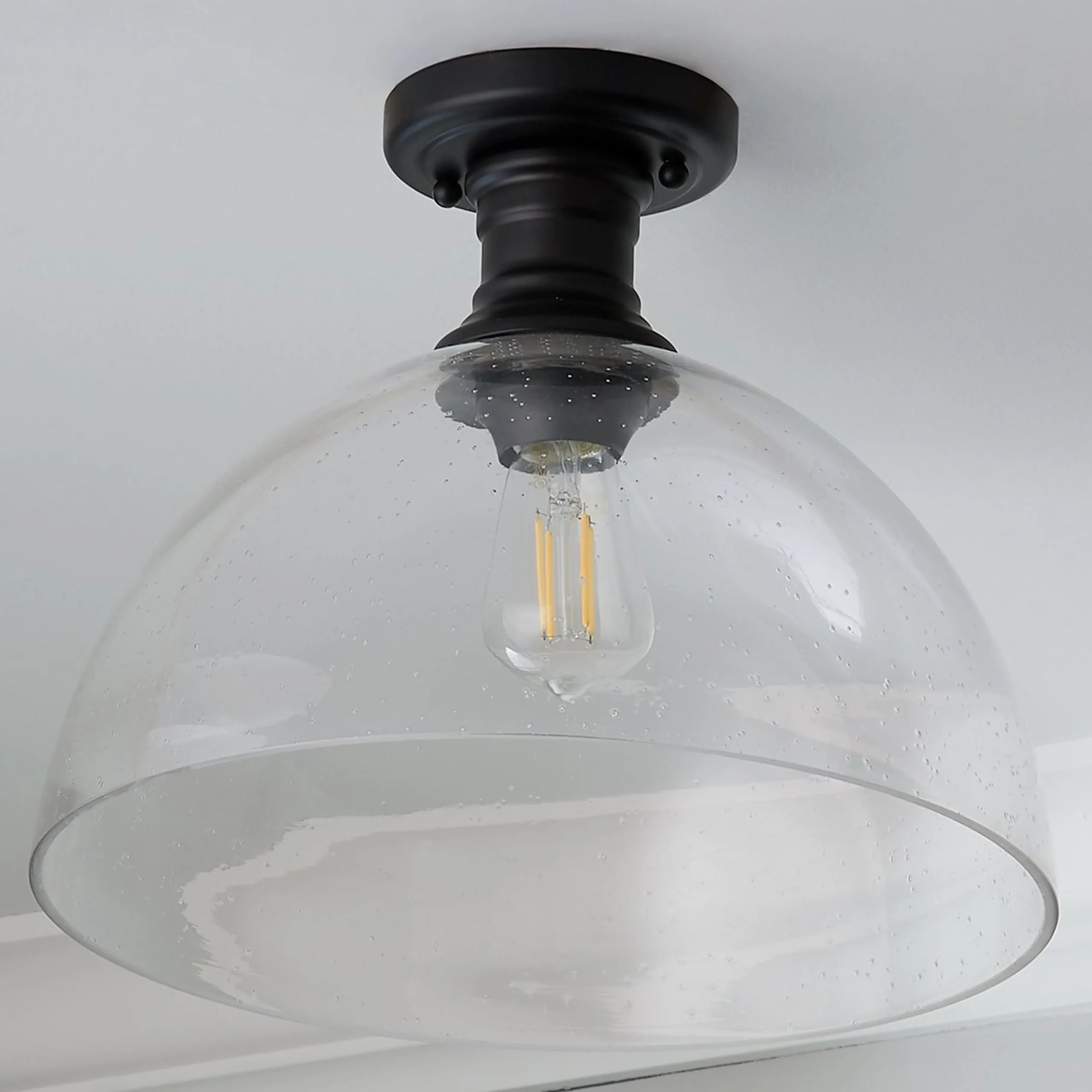 Gwynn Isle Dome Semi-Flush Ceiling Light - Large