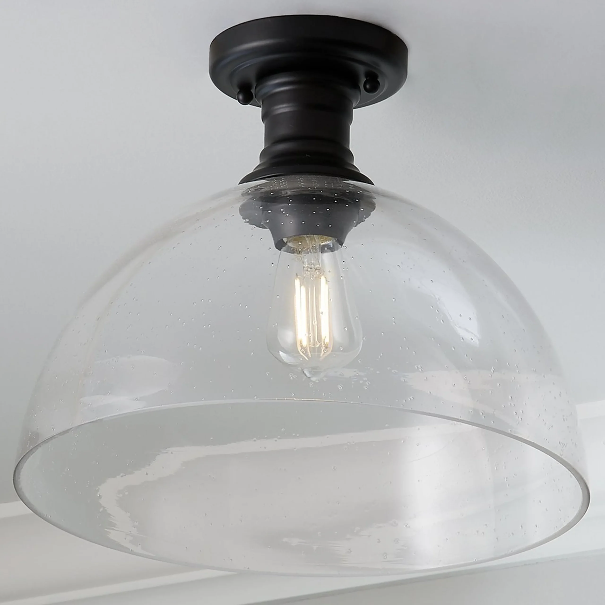 Gwynn Isle Dome Semi-Flush Ceiling Light - Large