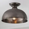 Hachure Dome Semi-Flush Ceiling Light - Large