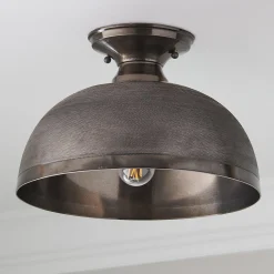 Hachure Dome Semi-Flush Ceiling Light - Large