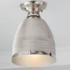 Hachure Dome Semi-Flush Ceiling Light - Small