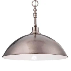 Hammered Metal Pendant Light - Large