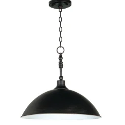 Hammered Metal Pendant Light - Large