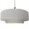 Harmonia Ceramic Pendant - Large - Bisque