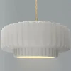 Harmonia Ceramic Pendant - Large - Bisque
