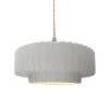 Harmonia Ceramic Pendant - Small - Bisque