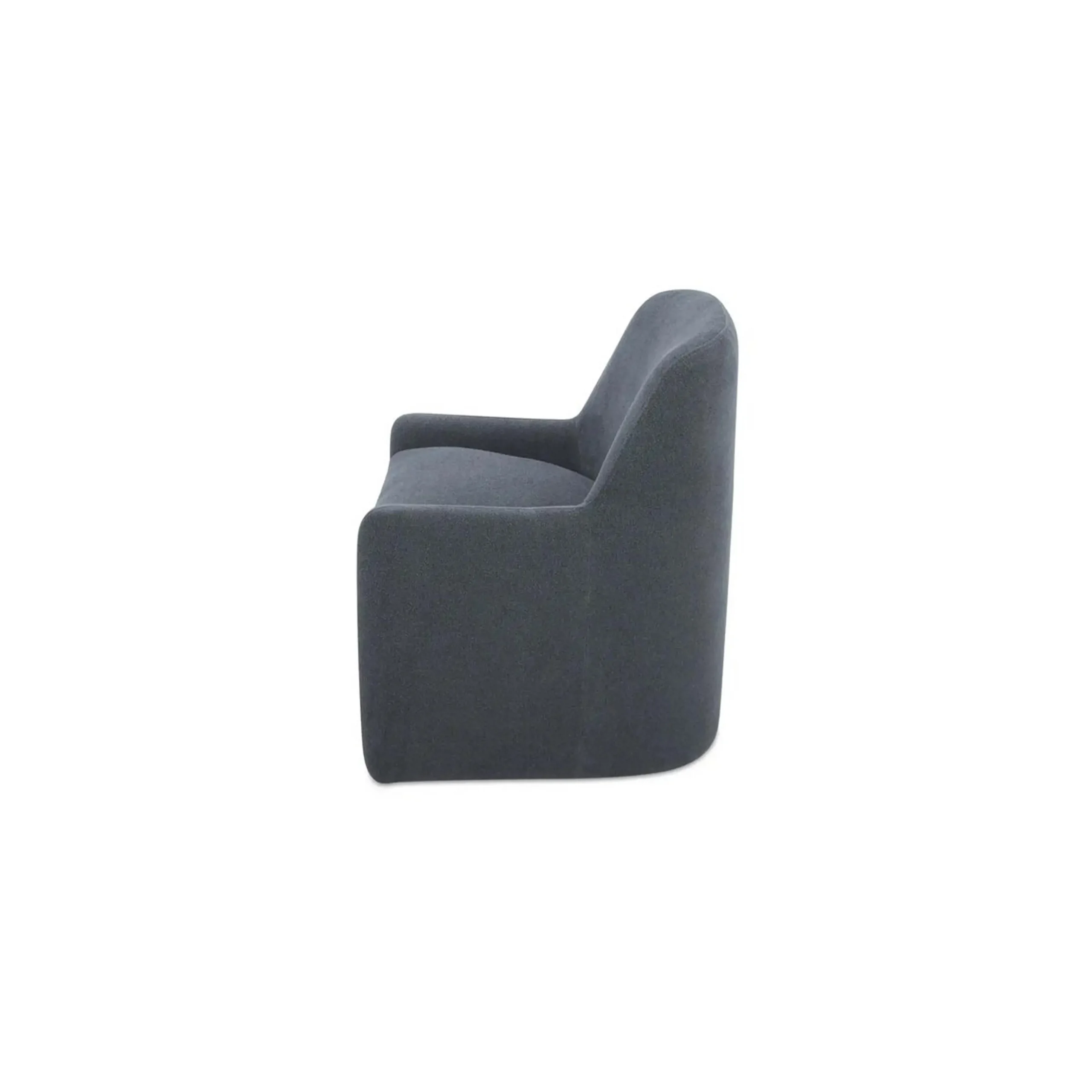 Hecuba Rolling Dining Chair - Fabric