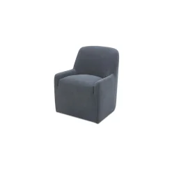 Hecuba Rolling Dining Chair - Fabric