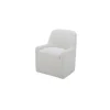 Hecuba Rolling Dining Chair - Fabric