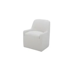 Hecuba Rolling Dining Chair - Fabric