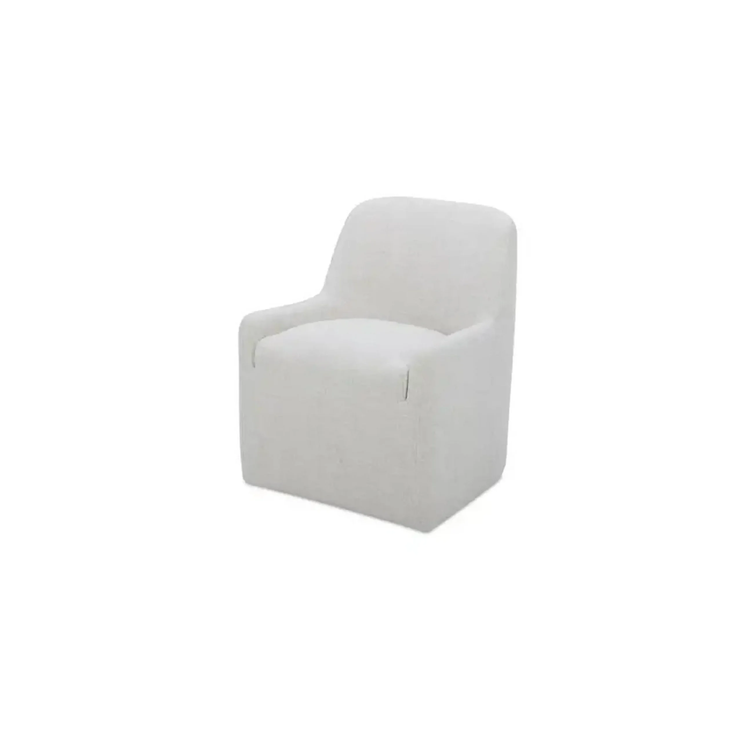 Hecuba Rolling Dining Chair - Fabric