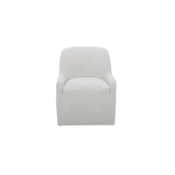 Hecuba Rolling Dining Chair - Fabric