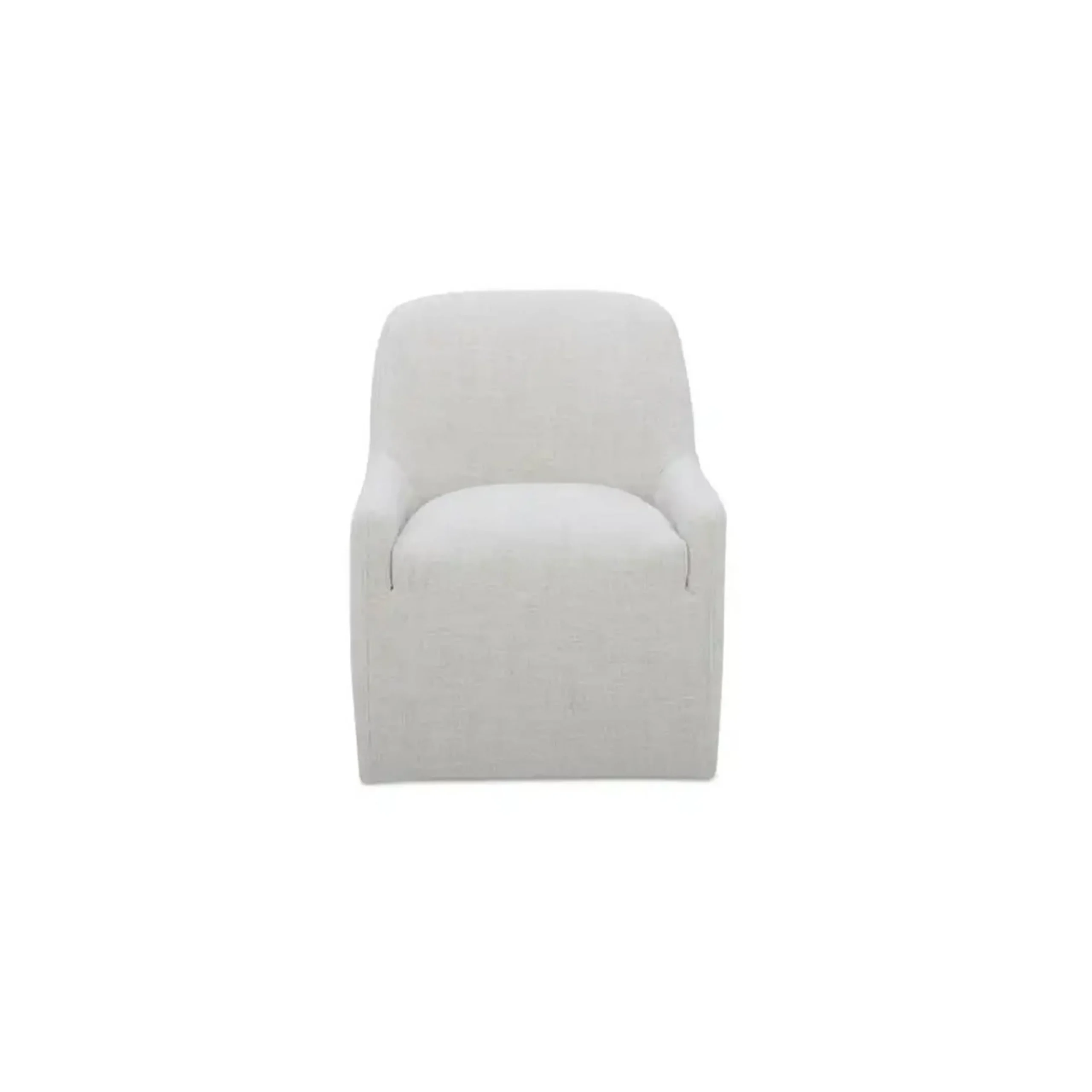 Hecuba Rolling Dining Chair - Fabric