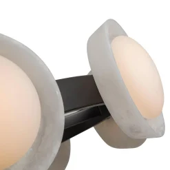 Helenka LED Chandelier - Alabaster Shades