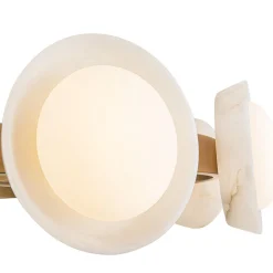Helenka LED Chandelier - Alabaster Shades