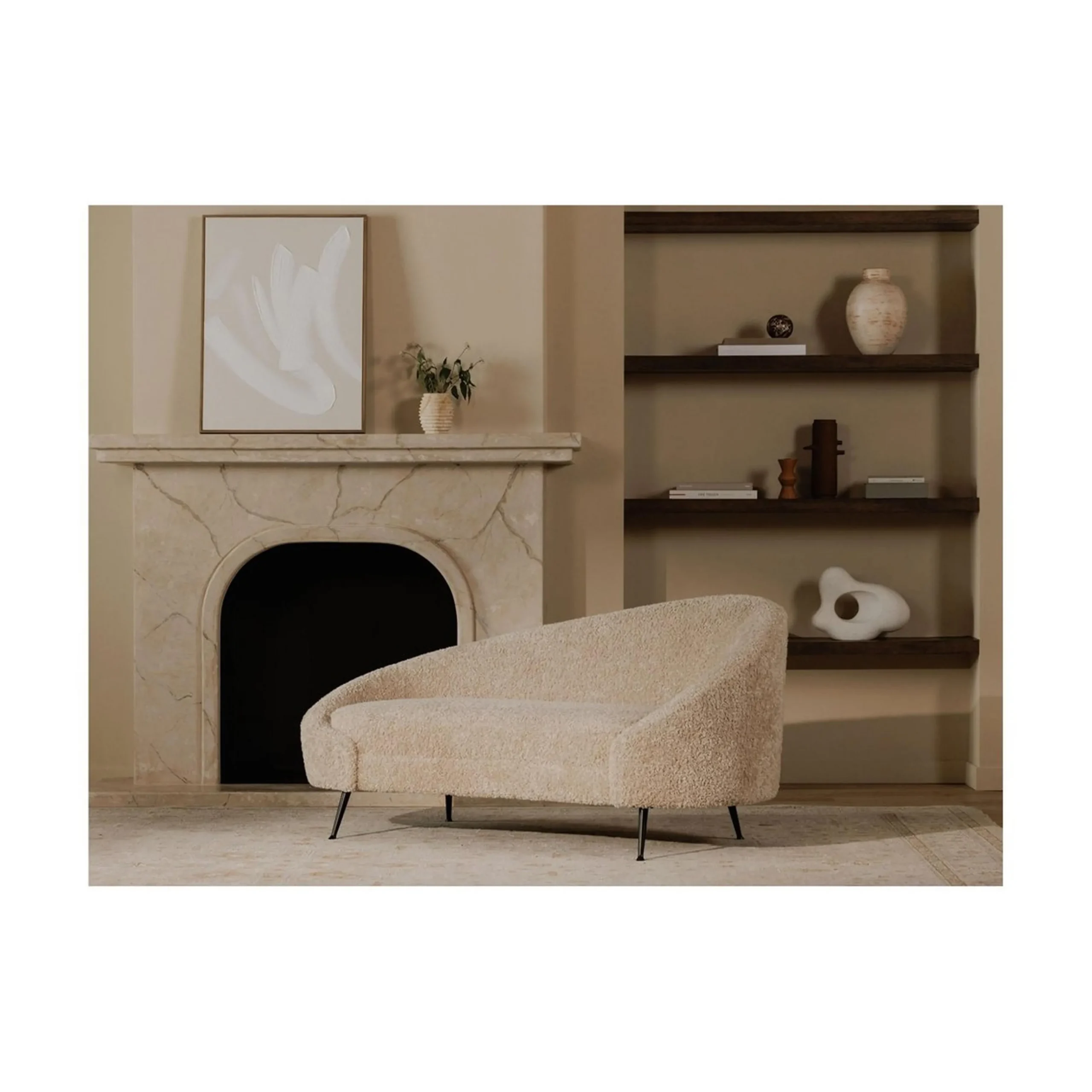 Hera Chaise - Faux Shearling