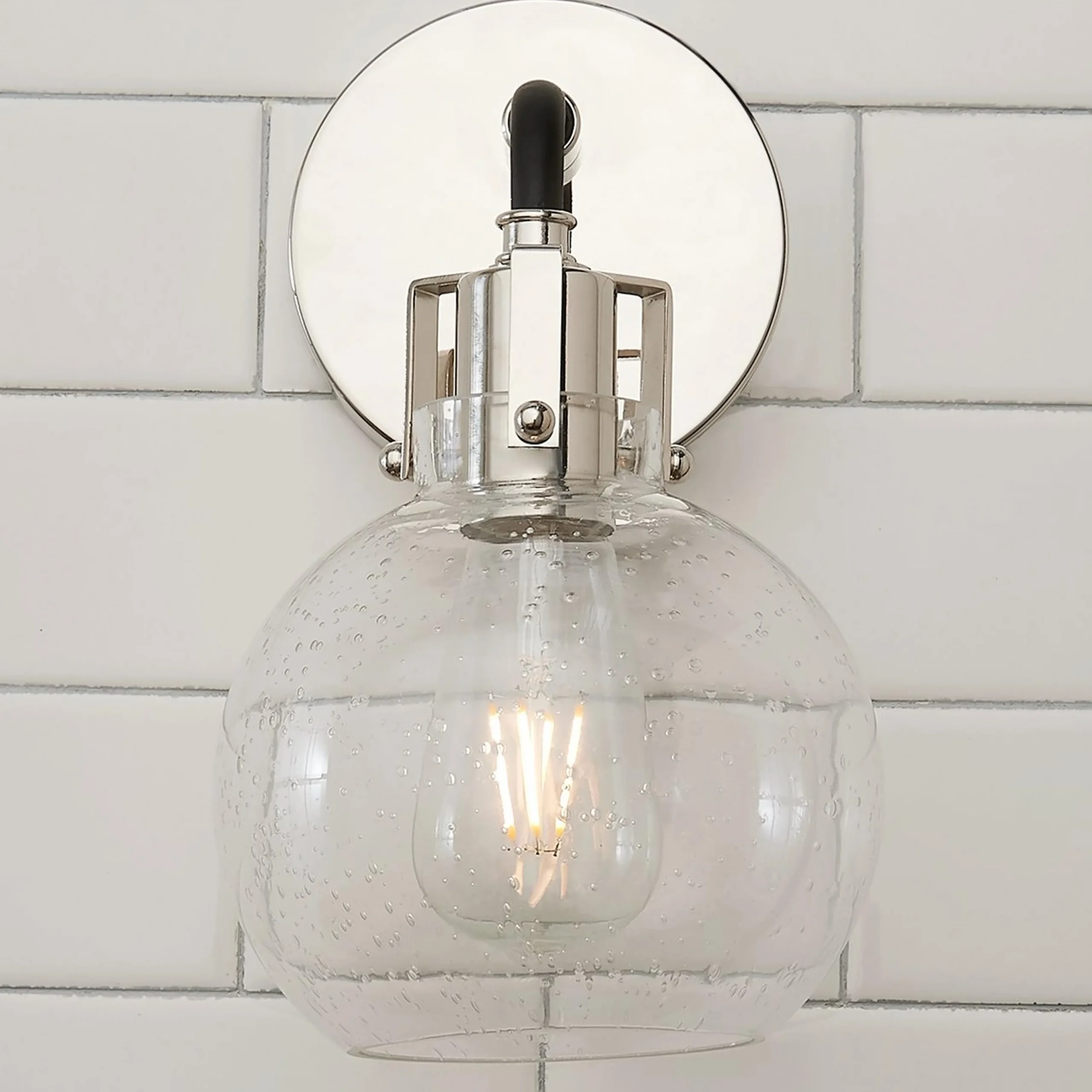 Hinley Seeded Glass Sconce