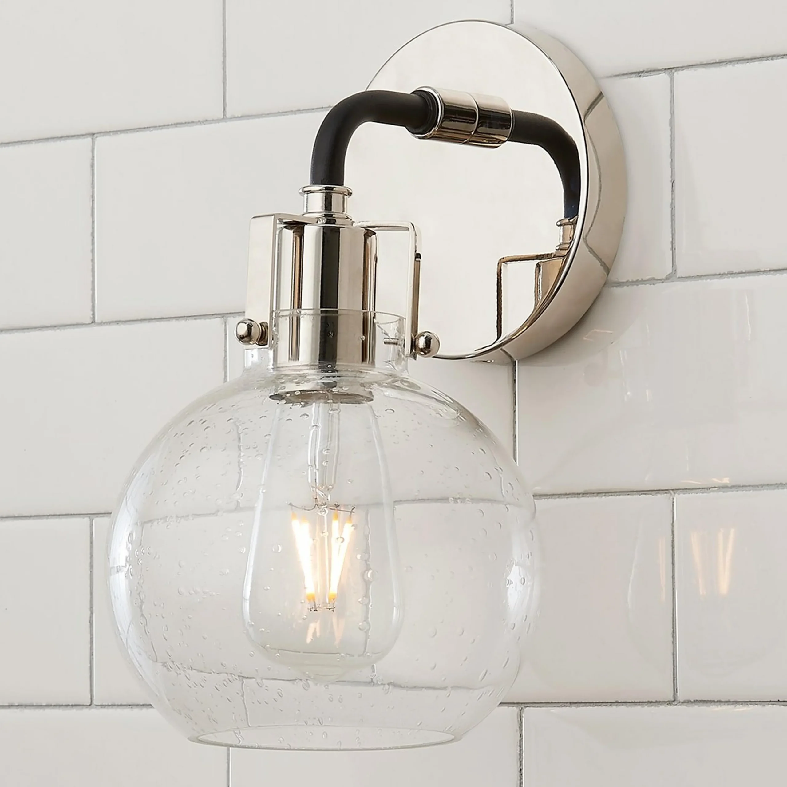 Hinley Seeded Glass Sconce