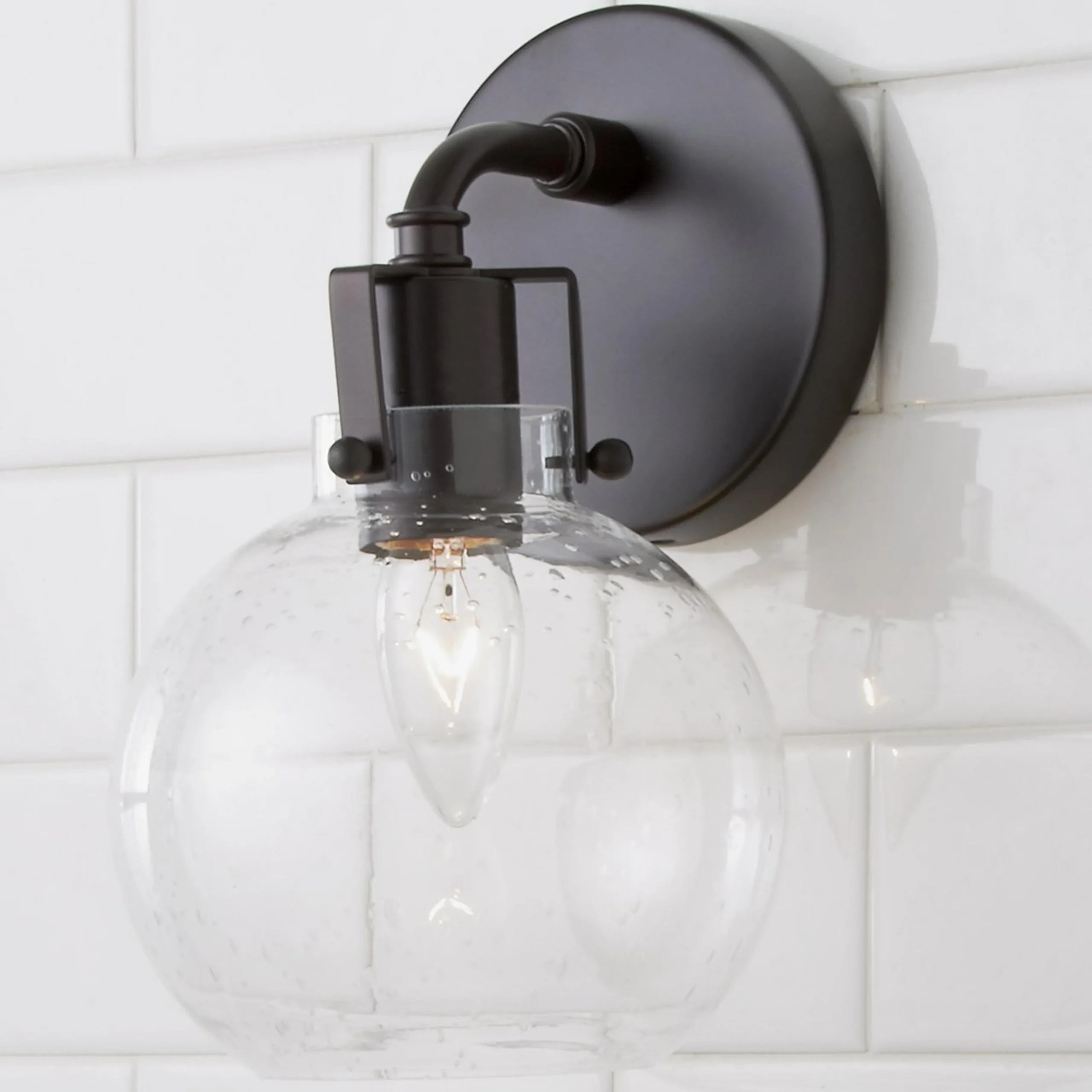 Hinley Seeded Glass Sconce