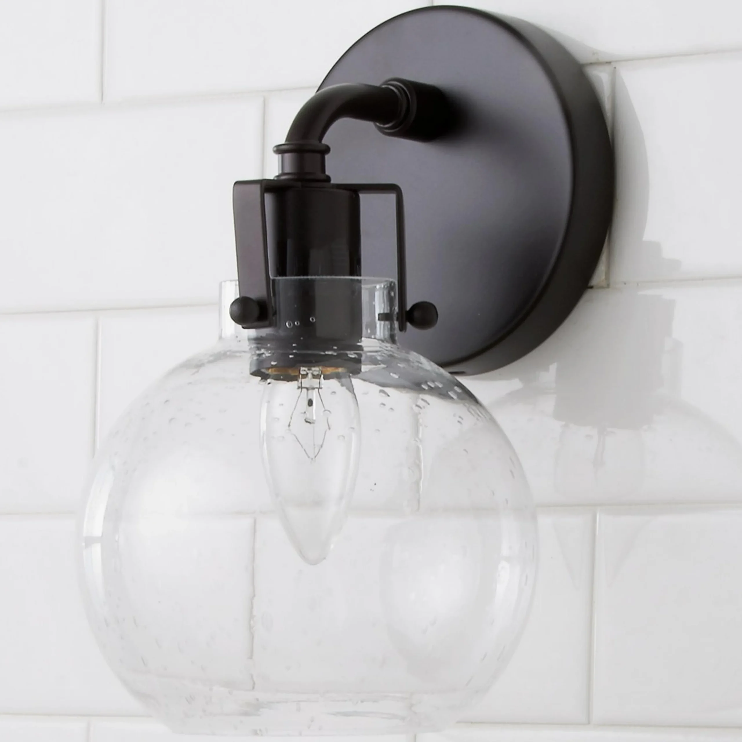 Hinley Seeded Glass Sconce