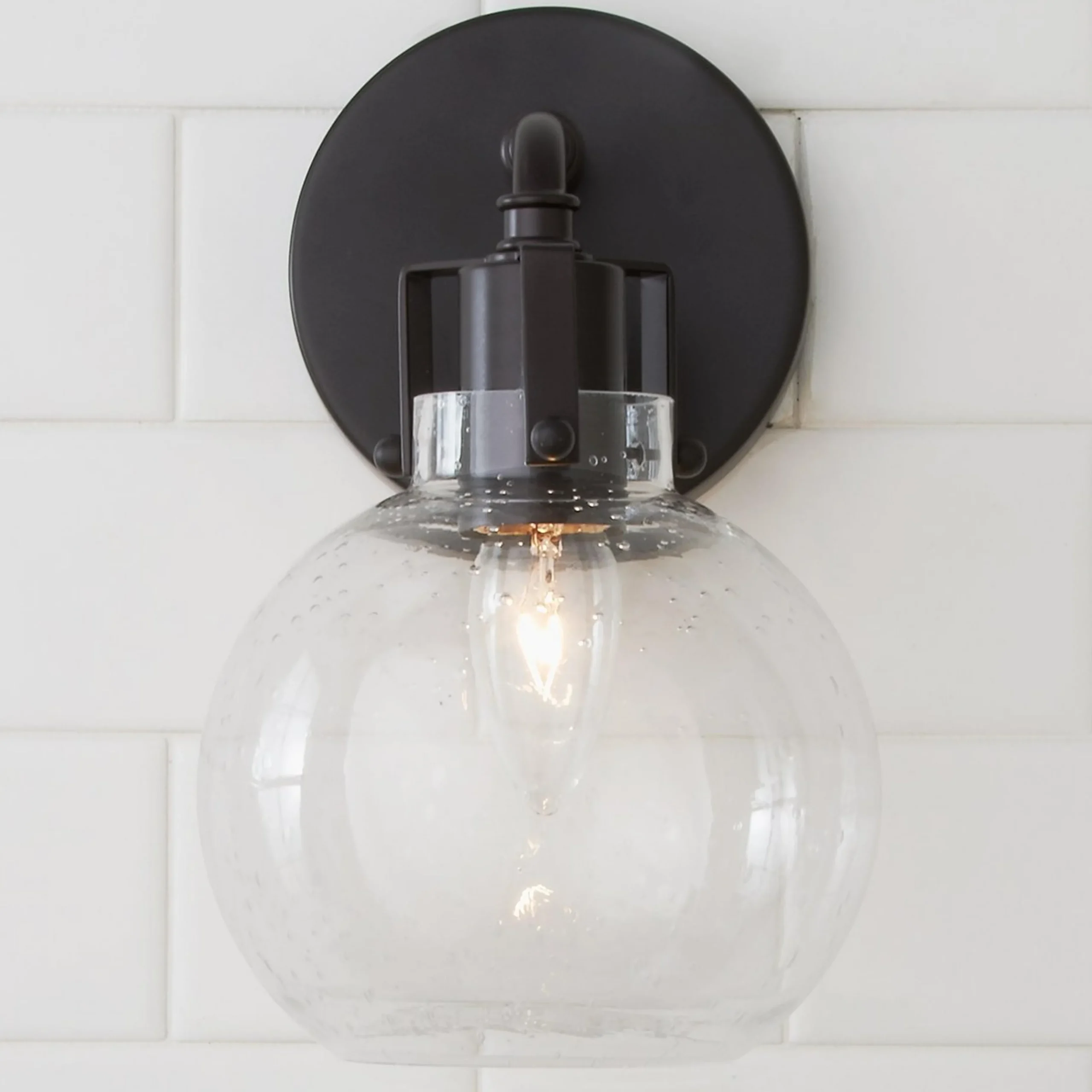 Hinley Seeded Glass Sconce