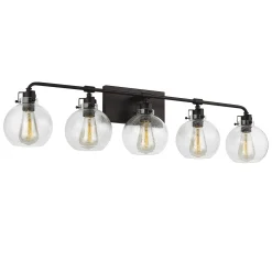 Hinley Seeded Glass Vanity Light - 5 Light