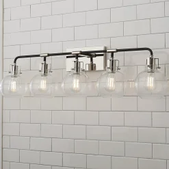 Hinley Seeded Glass Vanity Light - 5 Light