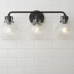 Hinley Seeded Glass Vanity Light - 3 Light