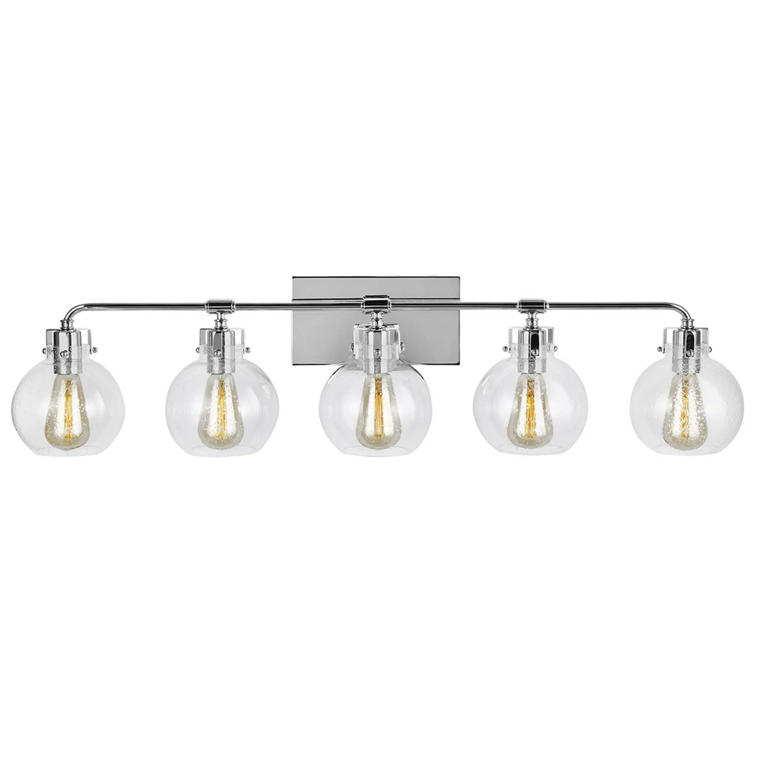 Hinley Seeded Glass Vanity Light - 5 Light