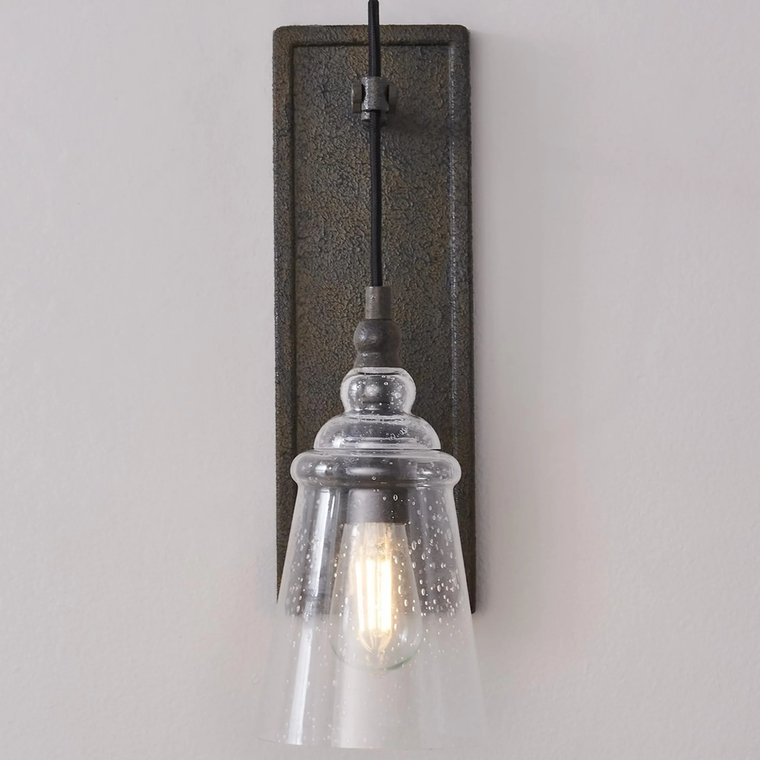 Historic Industrial Seeded Sconce