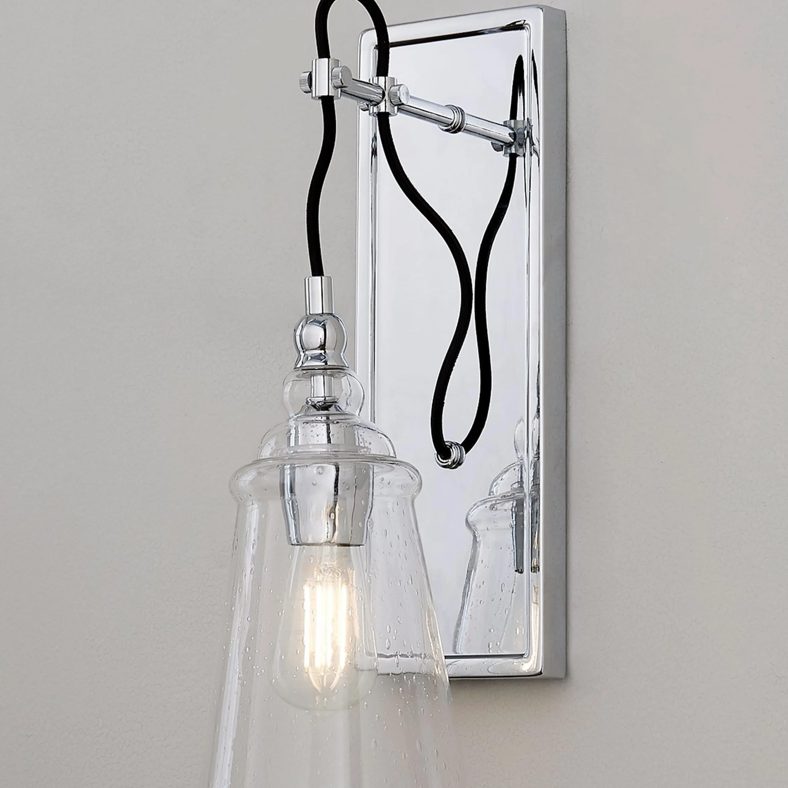 Historic Industrial Seeded Sconce