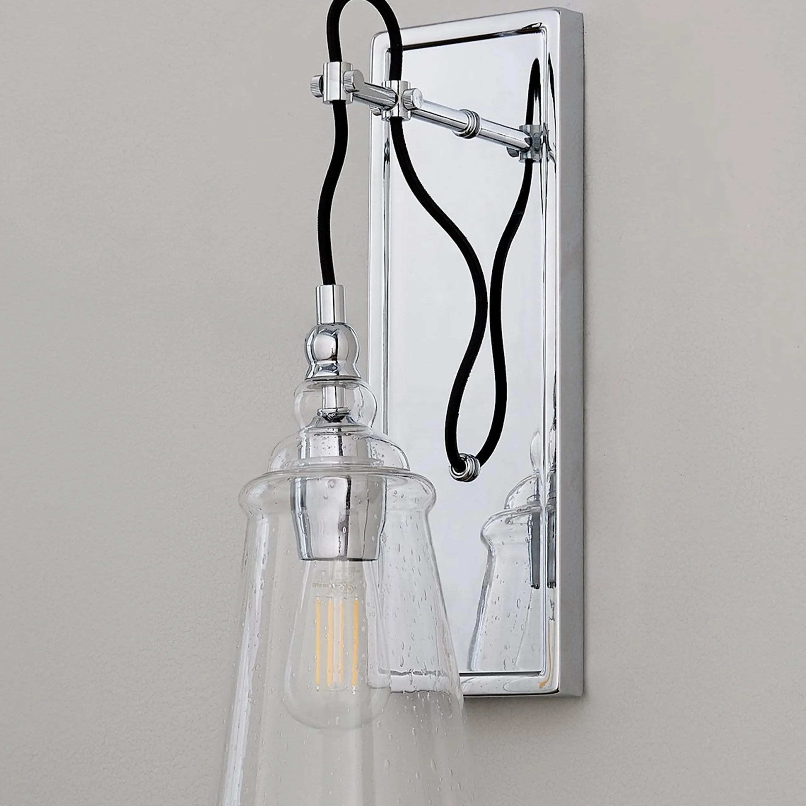 Historic Industrial Seeded Sconce