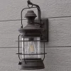 Historic Rusted Lantern Outdoor Sconce - Medium