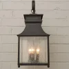 Homesteader Seeded Glass Outdoor Sconce - 3 Light