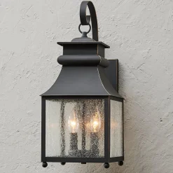 Homesteader Seeded Glass Outdoor Sconce - 2 Light