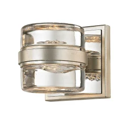 Ice Bubble Banded Bath Sconce - 1 Light