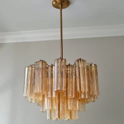 Imondo Chandelier - 6 Light - Amber