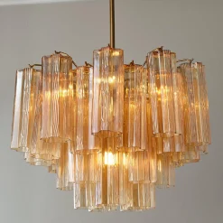 Imondo Chandelier - 6 Light - Amber