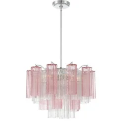 Imondo Chandelier - 6 Light - Pink