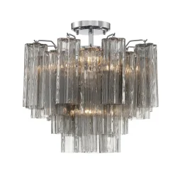 Imondo Semi-Flush Ceiling Light - Smoke