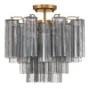 Imondo Semi-Flush Ceiling Light - Smoke