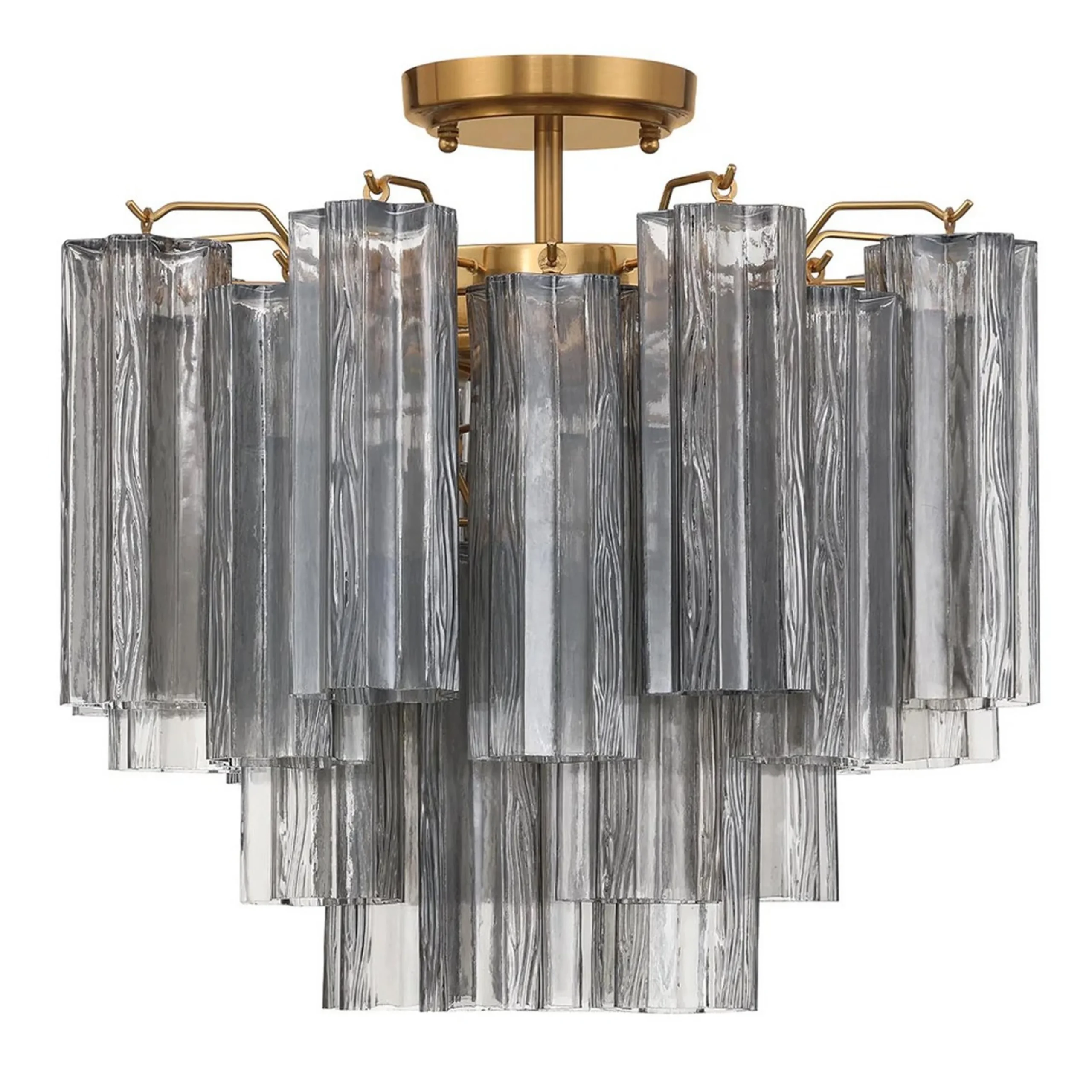 Imondo Semi-Flush Ceiling Light - Smoke