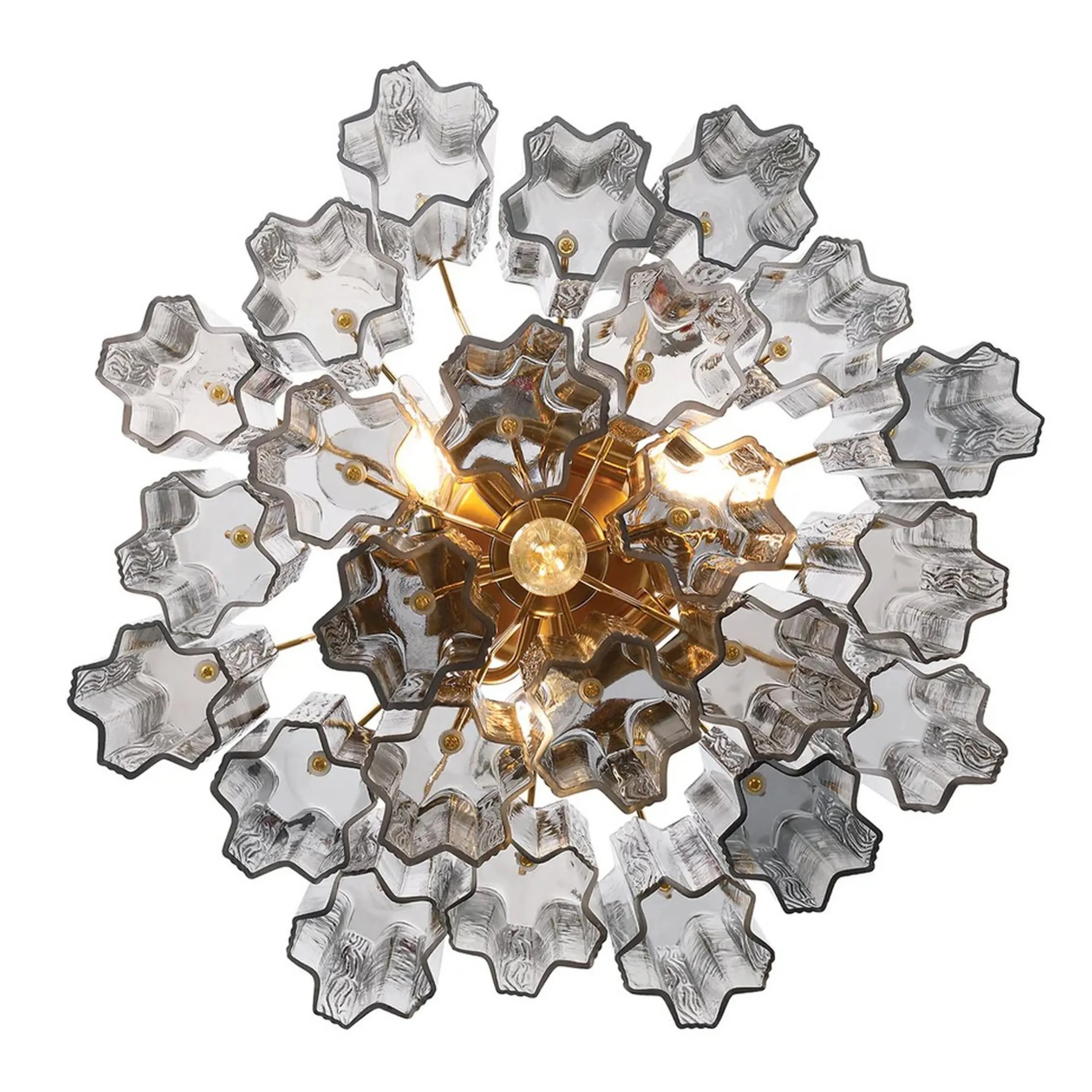 Imondo Semi-Flush Ceiling Light - Smoke