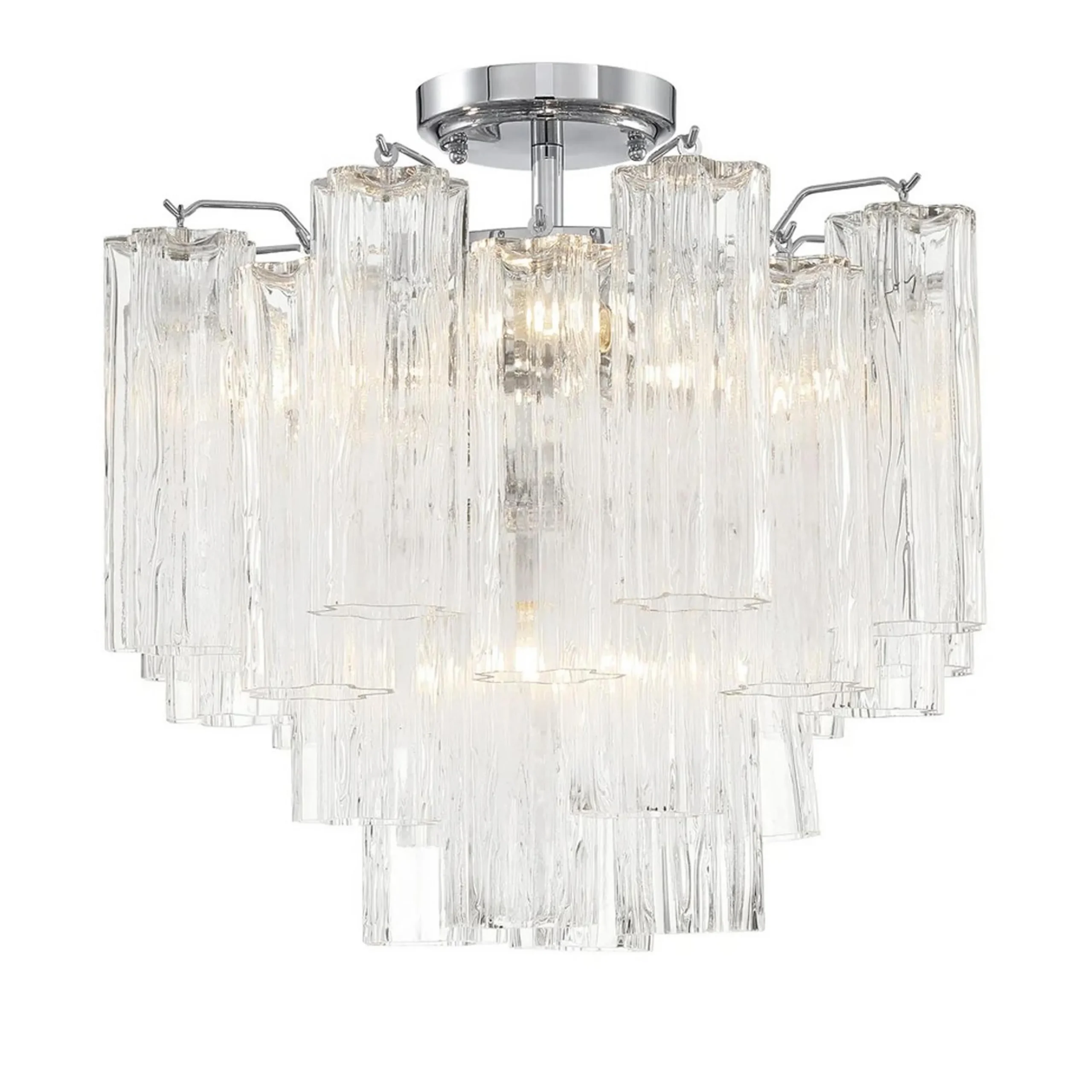 Imondo Semi-Flush Ceiling Light - Clear