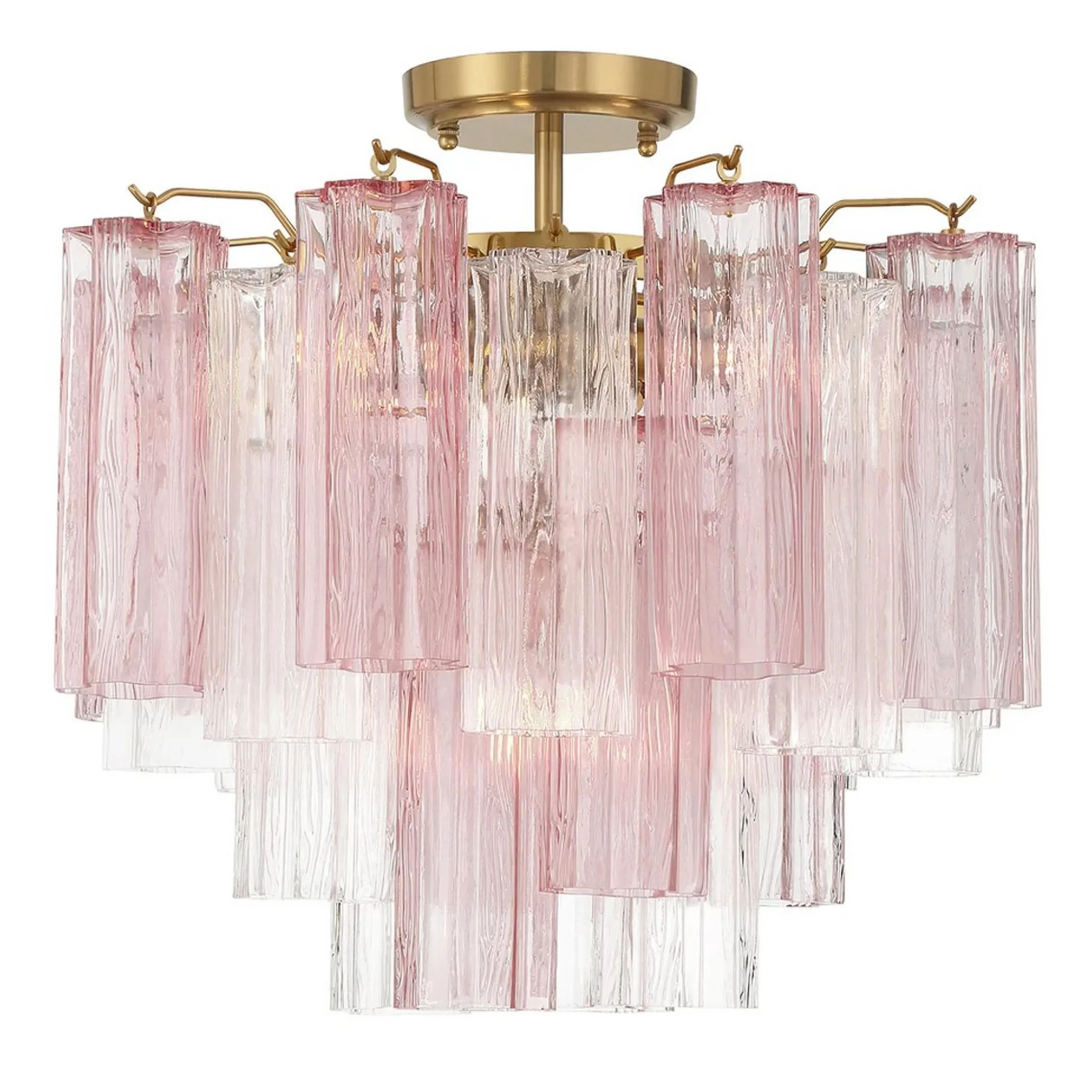 Imondo Semi-Flush Ceiling Light - Pink