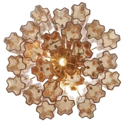 Imondo Semi-Flush Ceiling Light - Amber