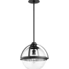 Industrial Banded Globe Pendant - Medium