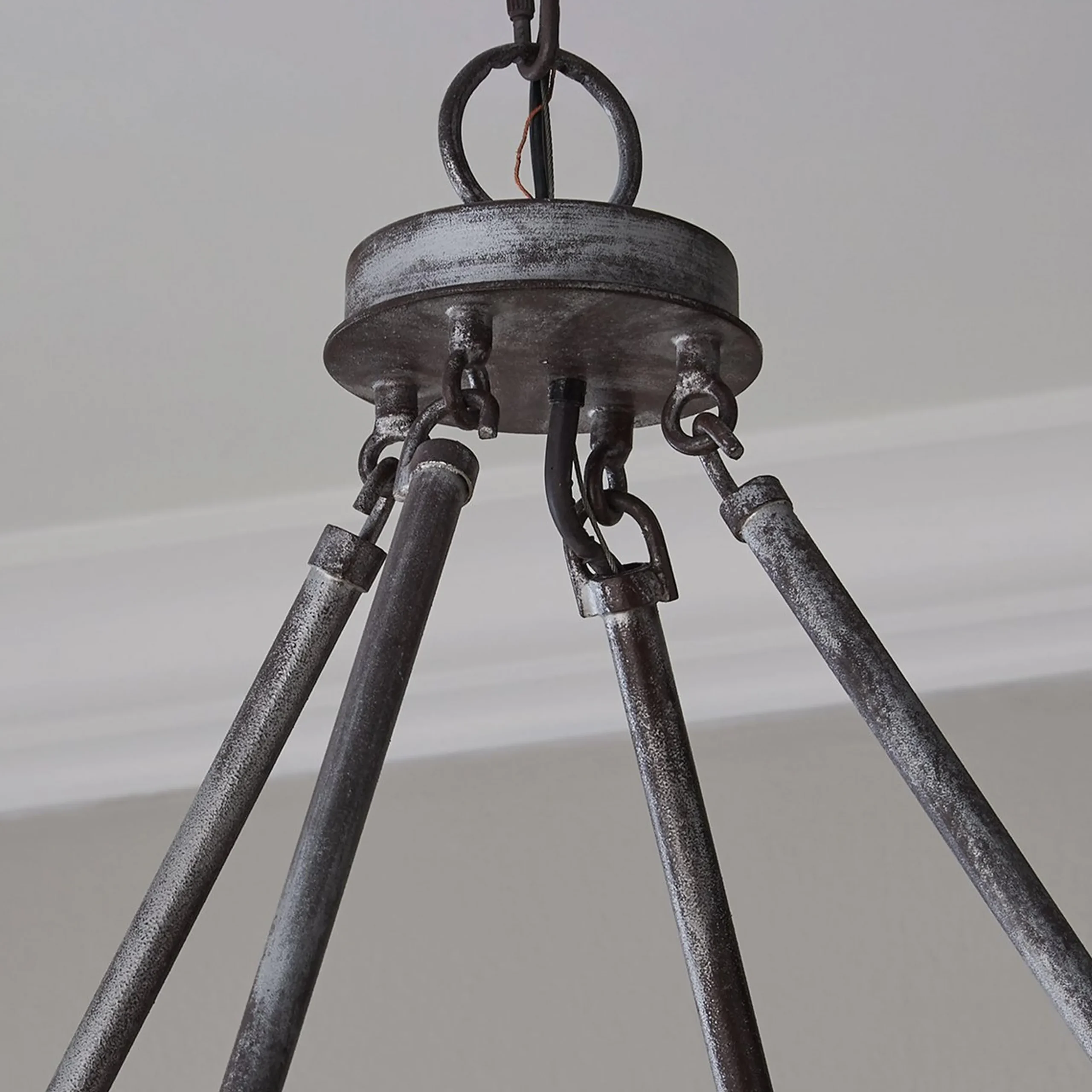 Industrial Farmhouse Ring Chandelier - 20 Light