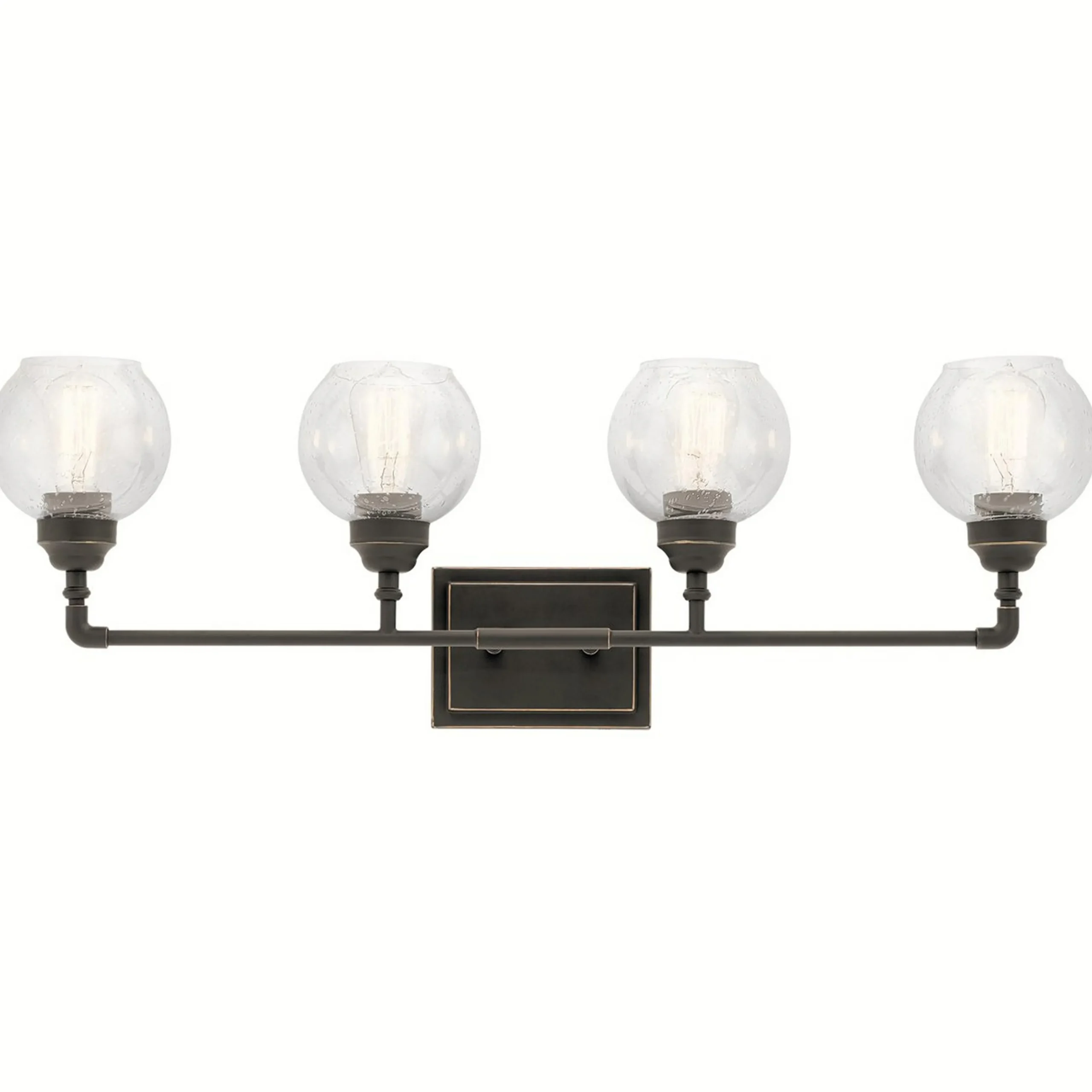 Industrial Historic Globe Vanity Light - 4 Light