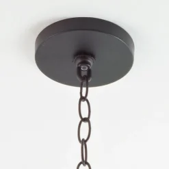 Industrial Indoor/Outdoor Round Chandelier